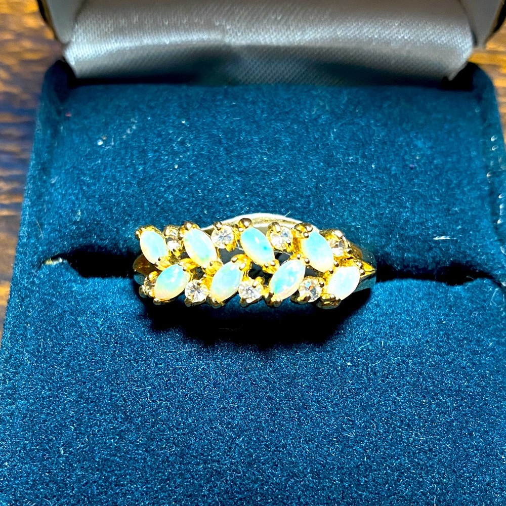 Opal design rings